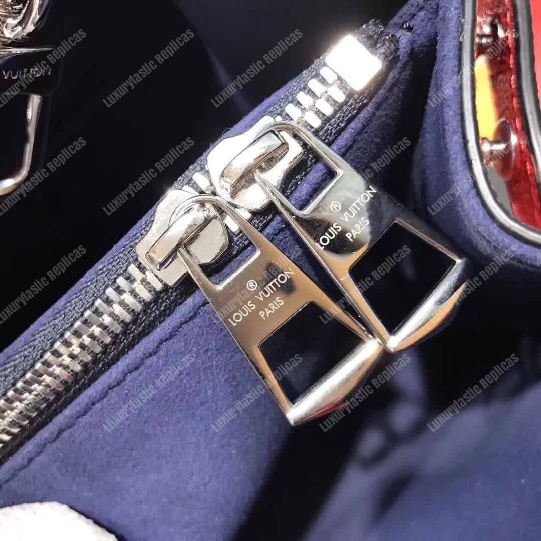 LV Twist Tote Epi Leather Coquelicot