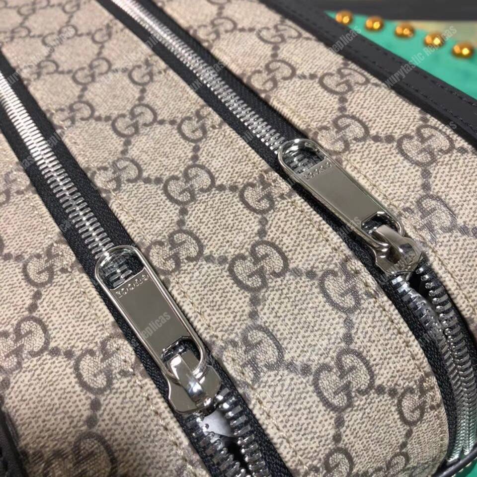 G*u*i gg sup*e toiletry case beige/ebony