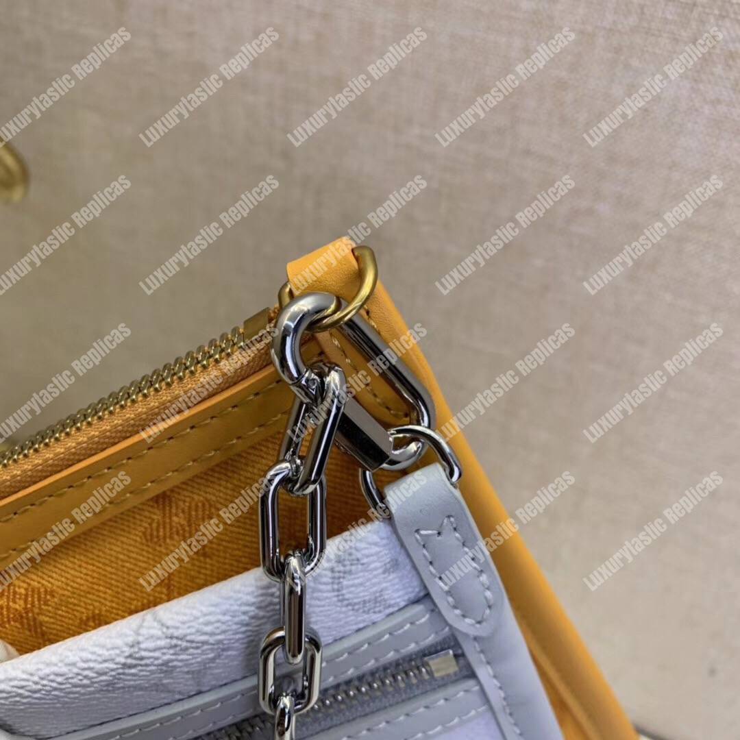 LV Double Flat Messenger Monogram Blanc