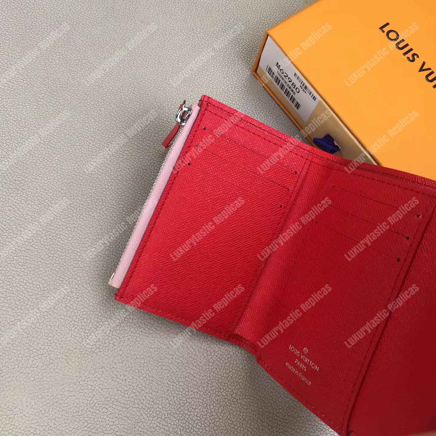 LV Victorine Wallet Epi Leather Pink