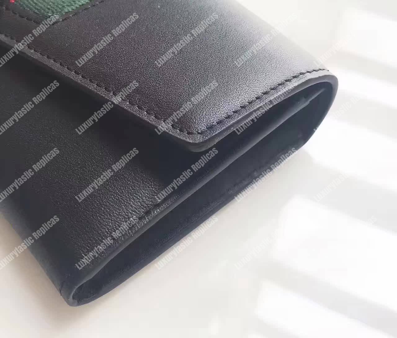 G*u*i sylvie leather continental wallet black