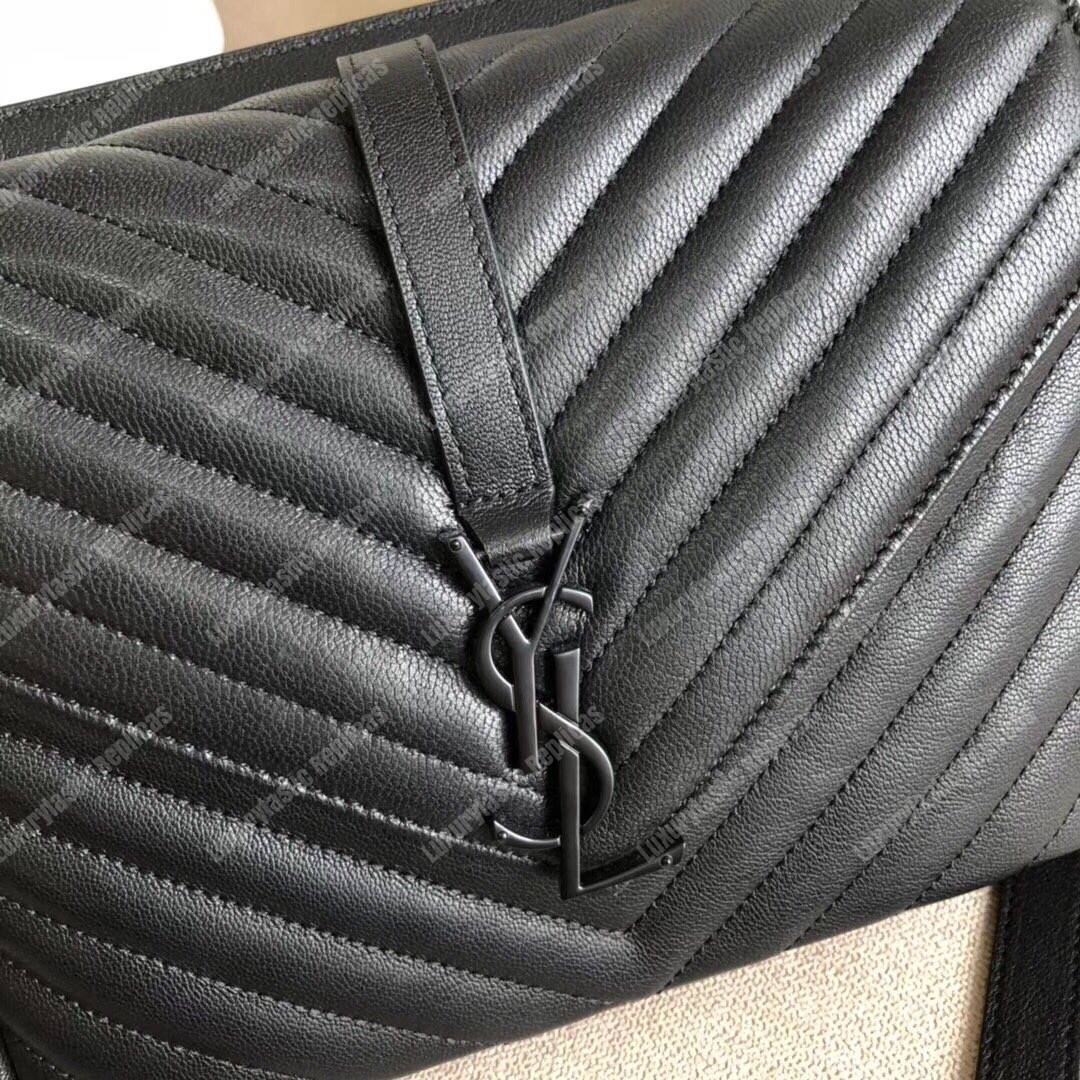 Saint Laurent Medium College Bag In Black
