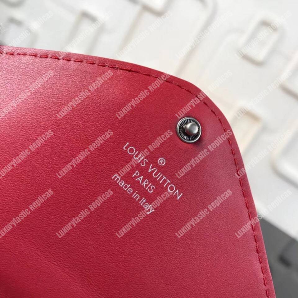 LV New Wave Long Wallet Red