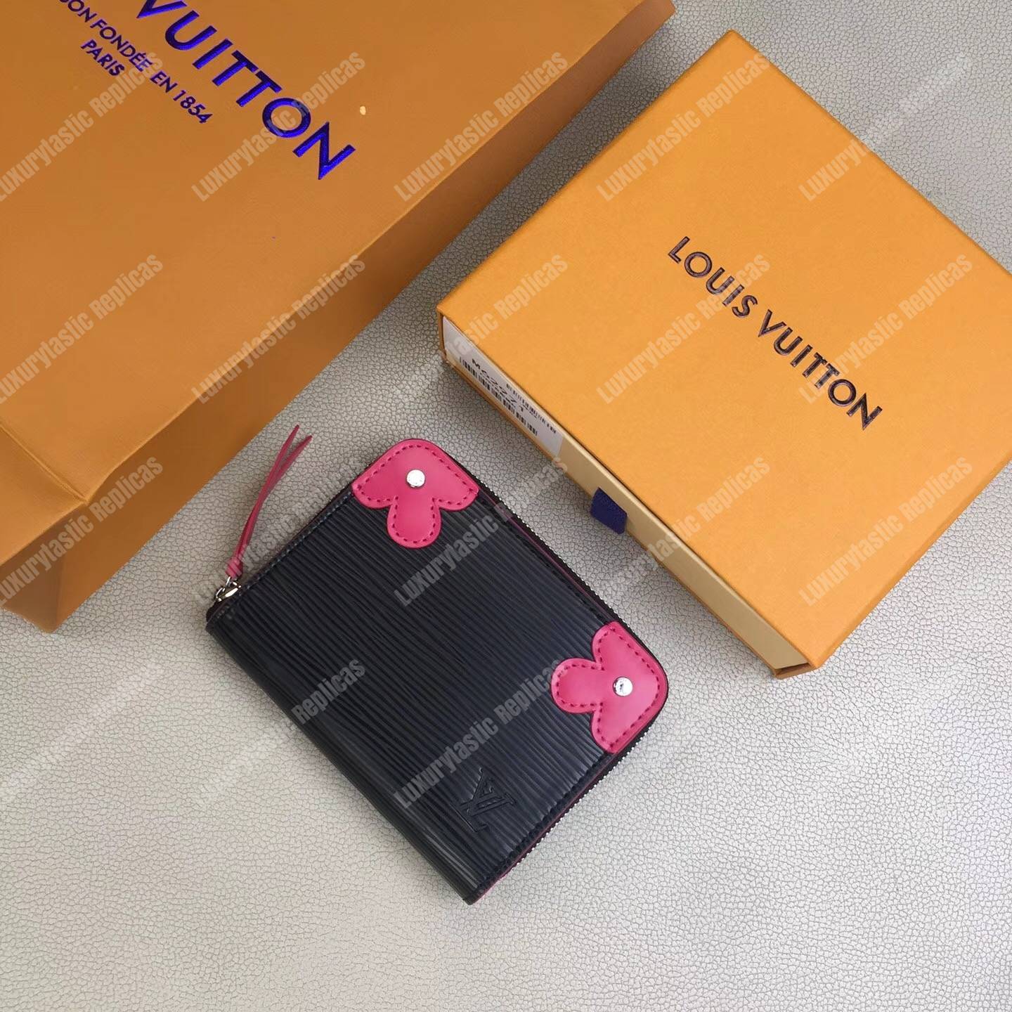 LV Zippy Coin Purse Epi Leather Black