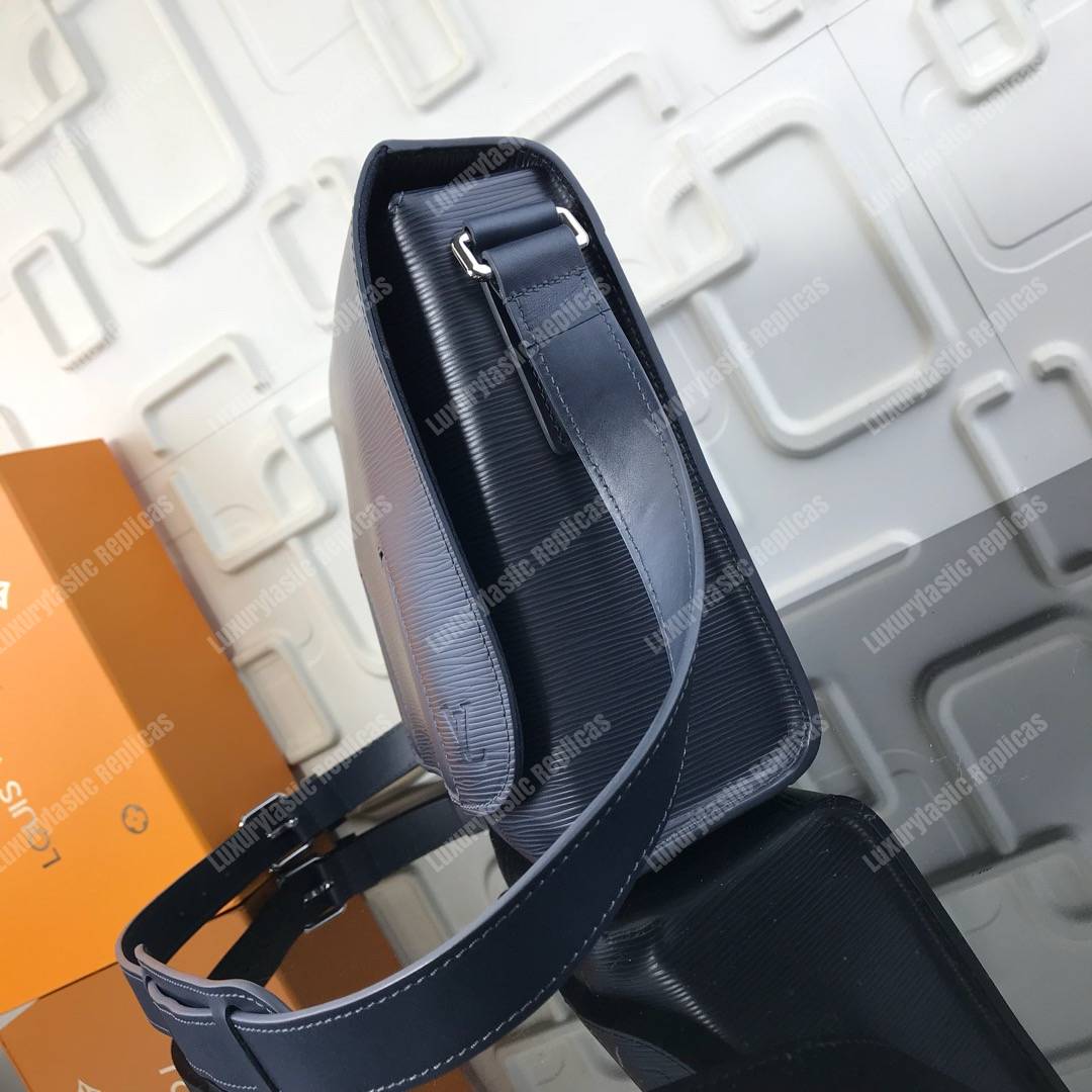 LV Harrington Messenger Bag PM Epi Leather Bleu Marine