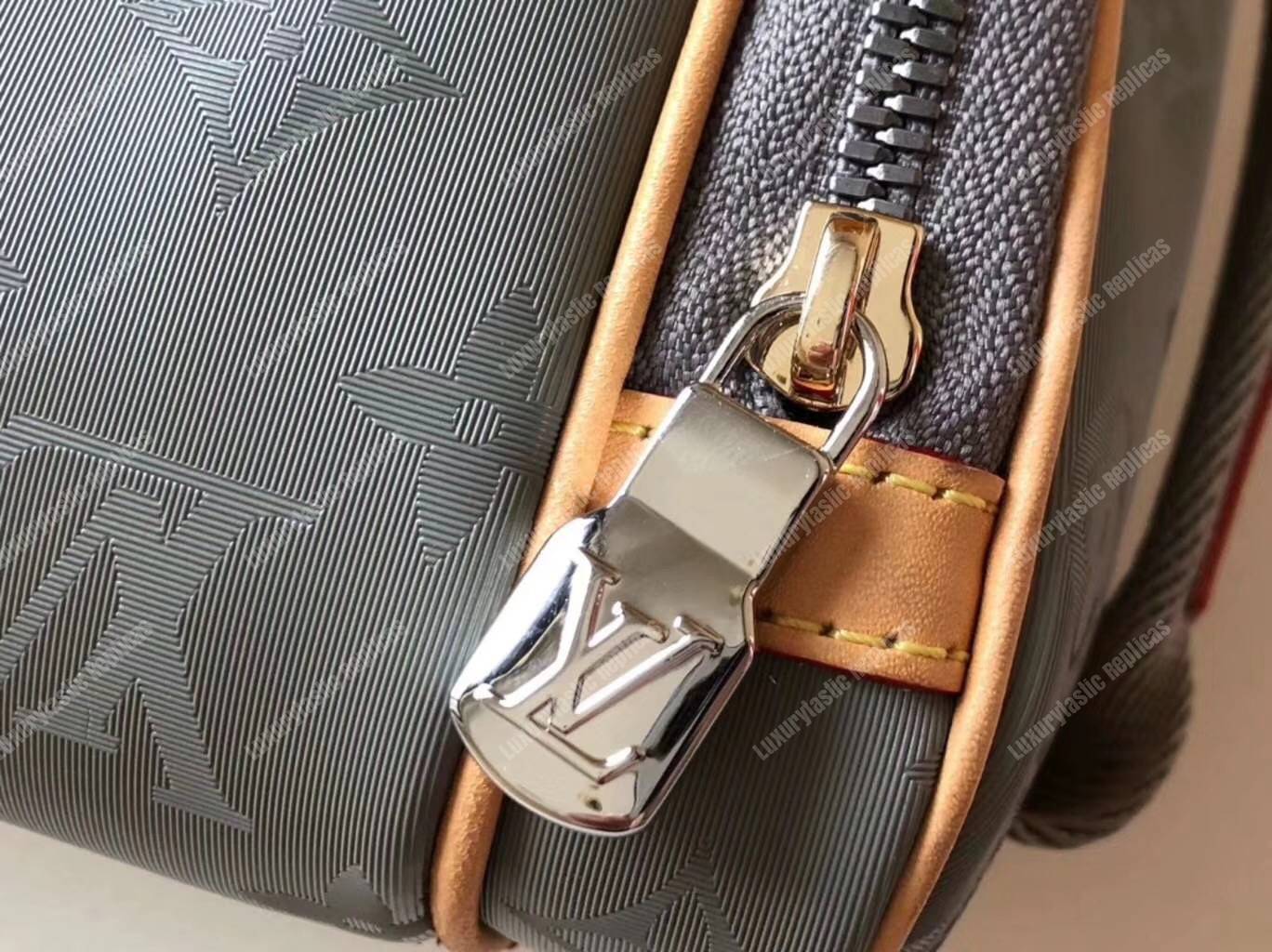 LV Camera Bag Monogram Titanium