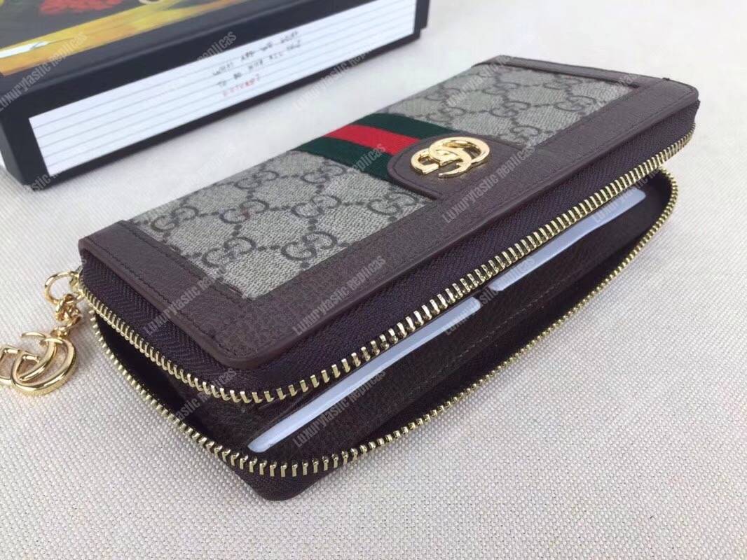 G*u*i ophidia gg zip around wallet gg sup*e canvas