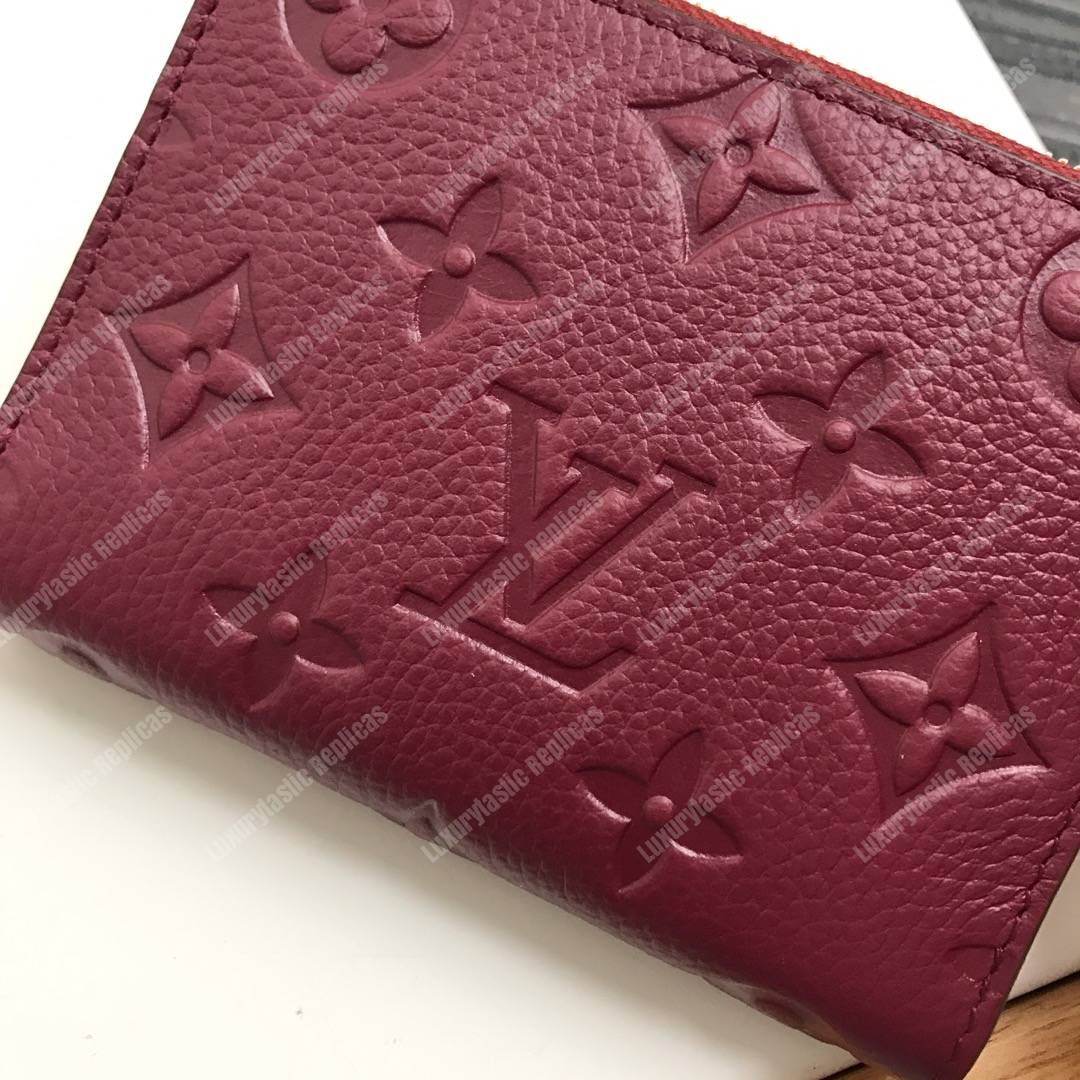 LV Zippy Coin Purse Monogram Empreinte Leather Aurore