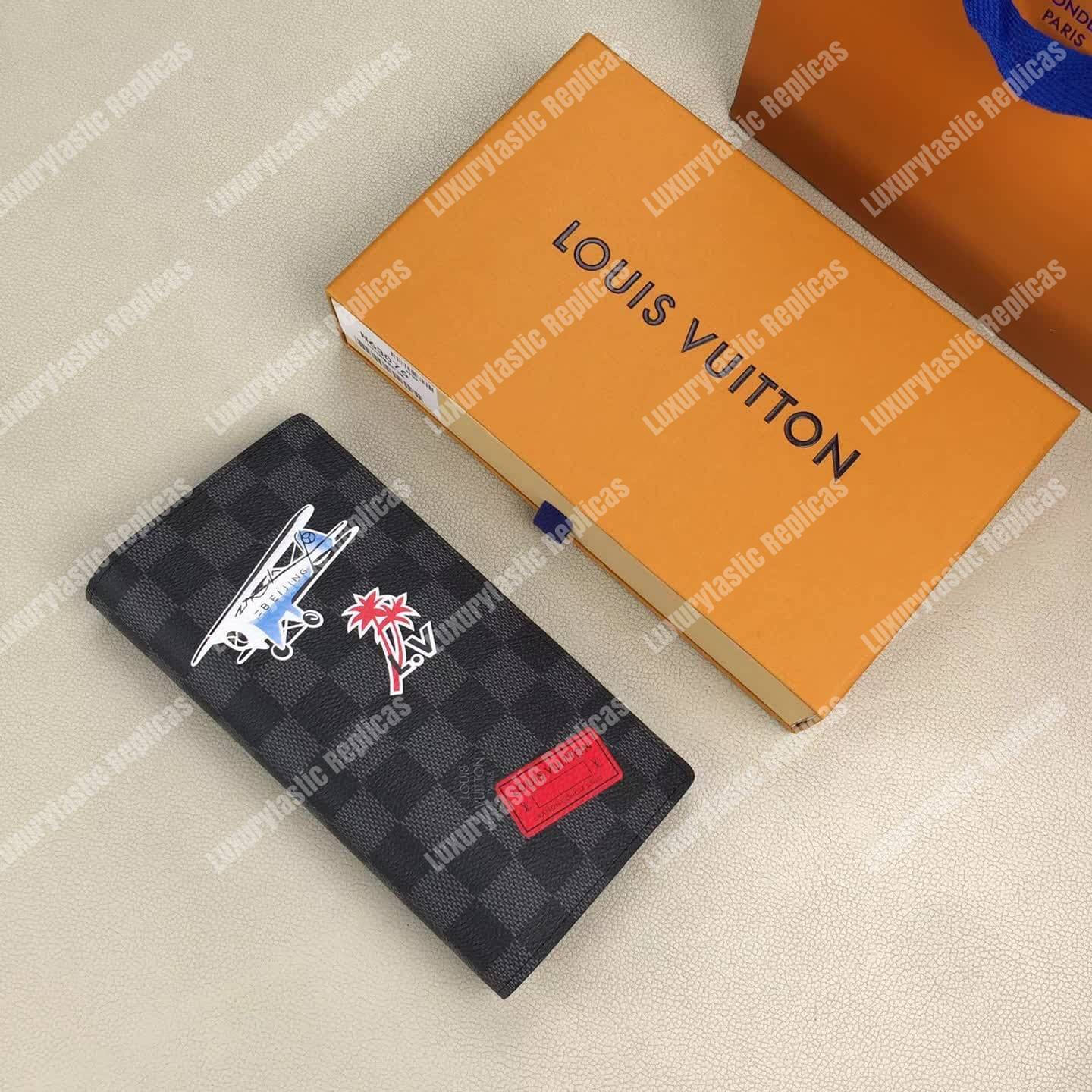 LV Brazza Wallet Damier Graphite Special Edition