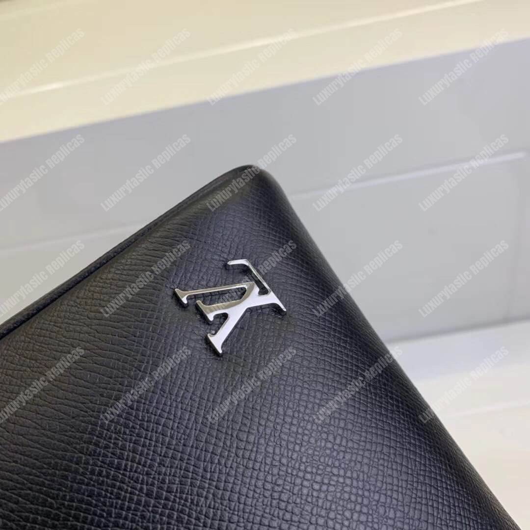 LV Alex Messenger PM Taiga Leather Noir