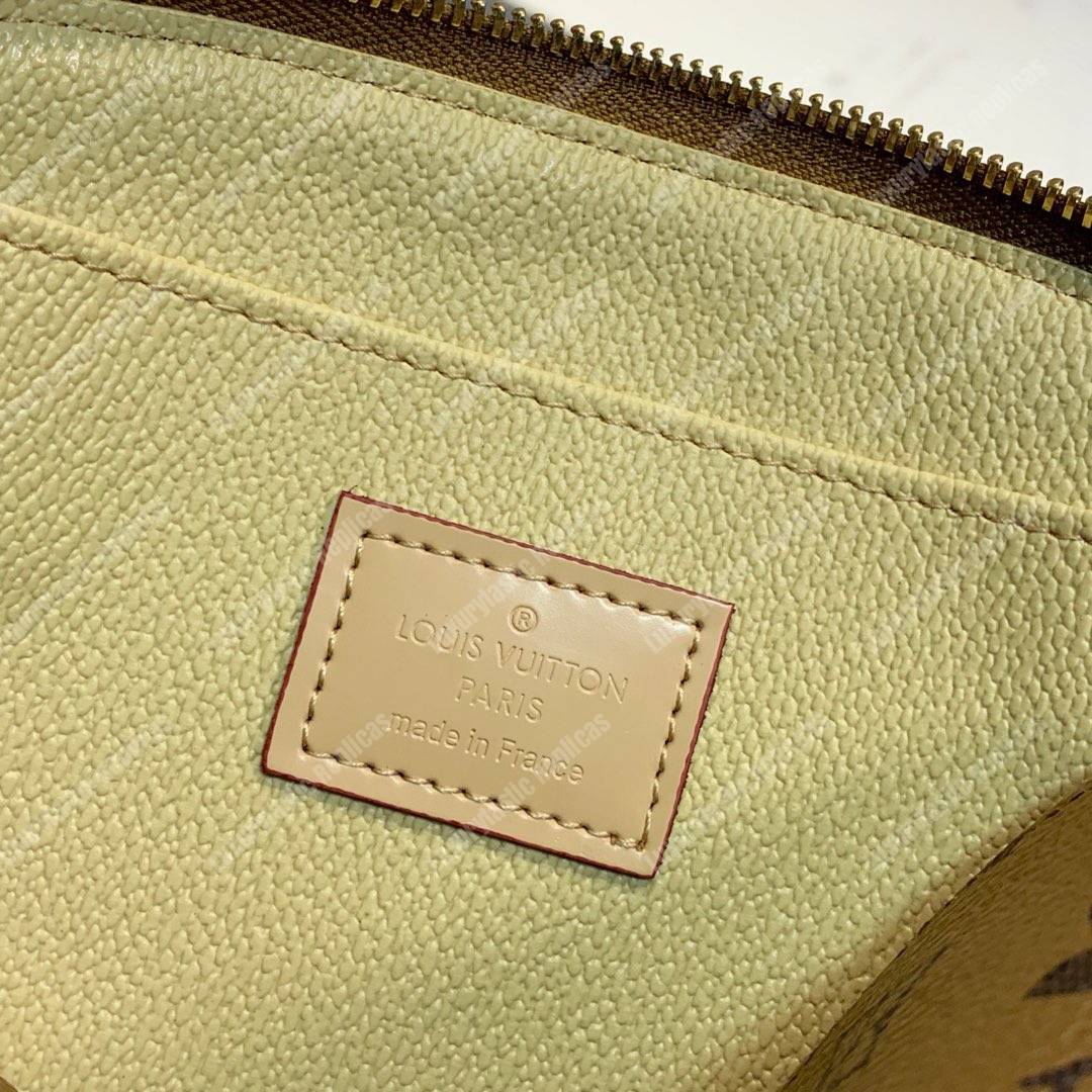 LV Cosmetic Pouch PM Monogram Caramel