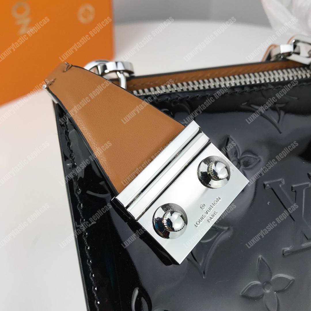 LV Monogram Vernis Sac Tricot Bag Black