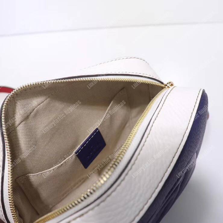 G*u*i soho small leather disco bag navy/white