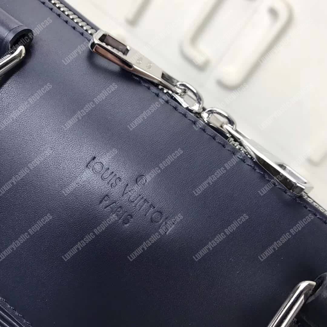 LV Porte-Documents Jour Epi Leather Navy Blue