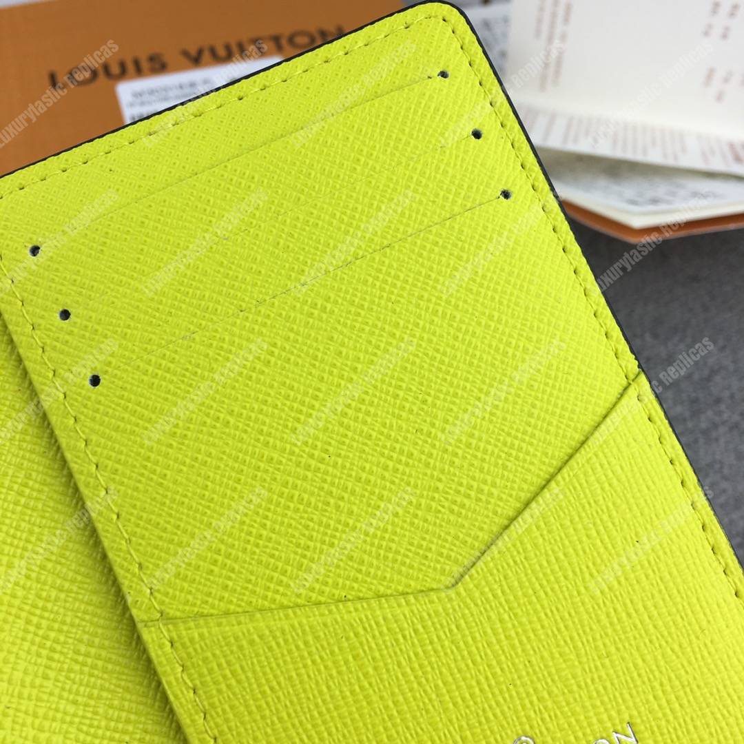 LV Pocket Organiser Taiga Monogram Jaune