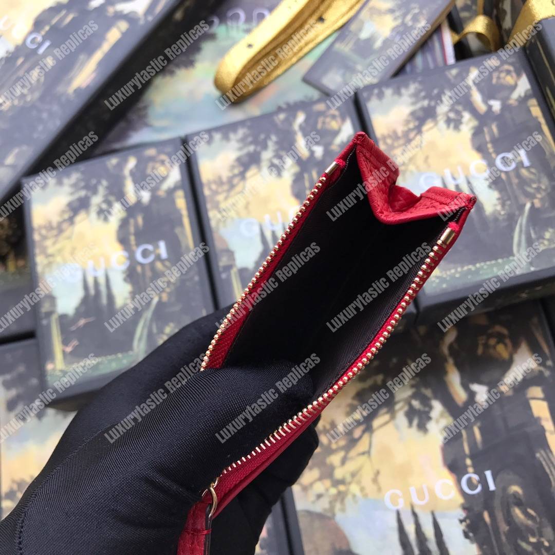 G*u*i gg marmont card case red