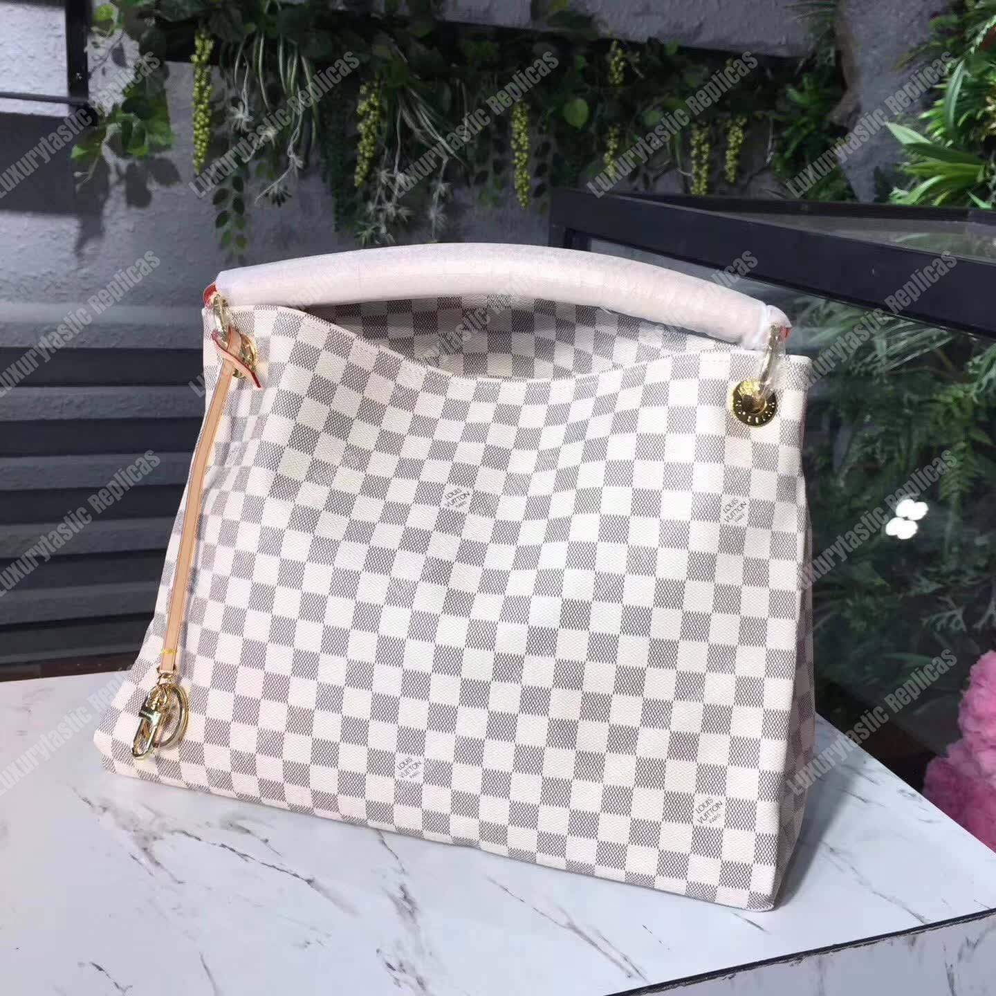LV Artsy MM Damier Azur Canvas
