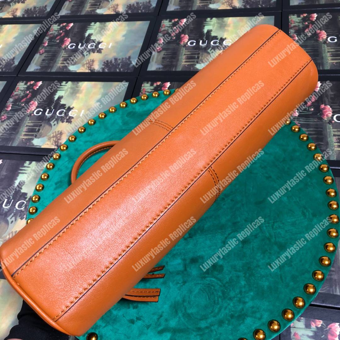 G*u*i re(belle) medium shoulder bag leather orange