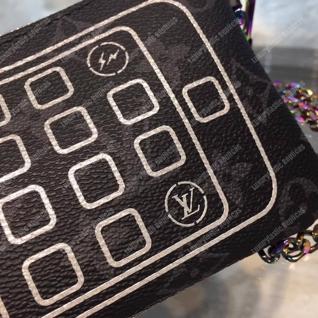 LV iPhone Pouch Monogram Eclipse Flash
