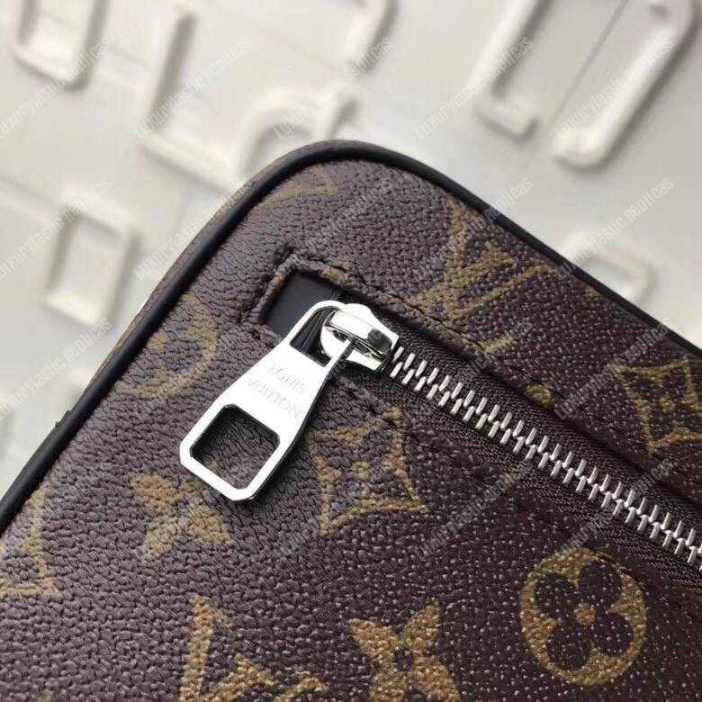 LV Kasai Clutch Monogram Macassar Canvas