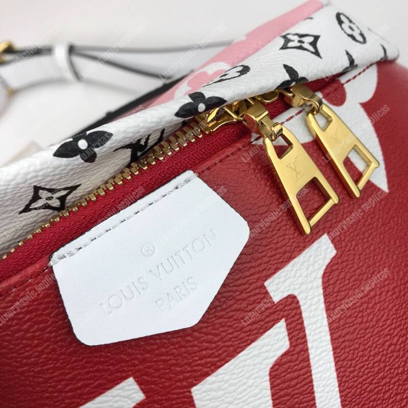 LV Giant/Mini Monogram Canvas Bumbag Red/Pink