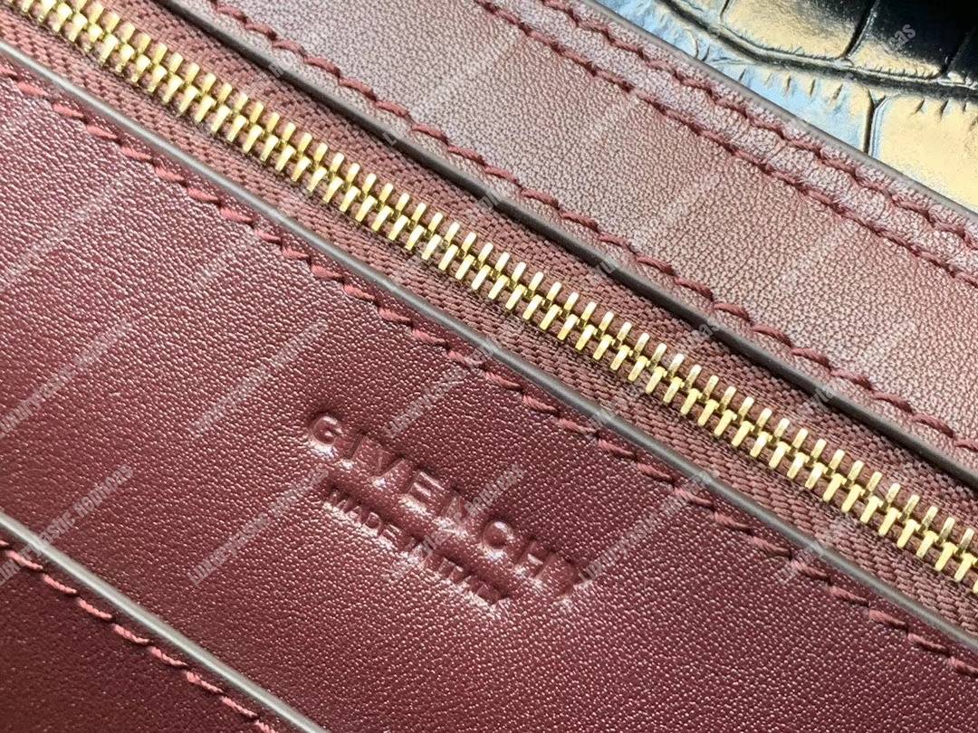 Givenchy Medium Mystic Bag In Crocodile-Effect Leather Black