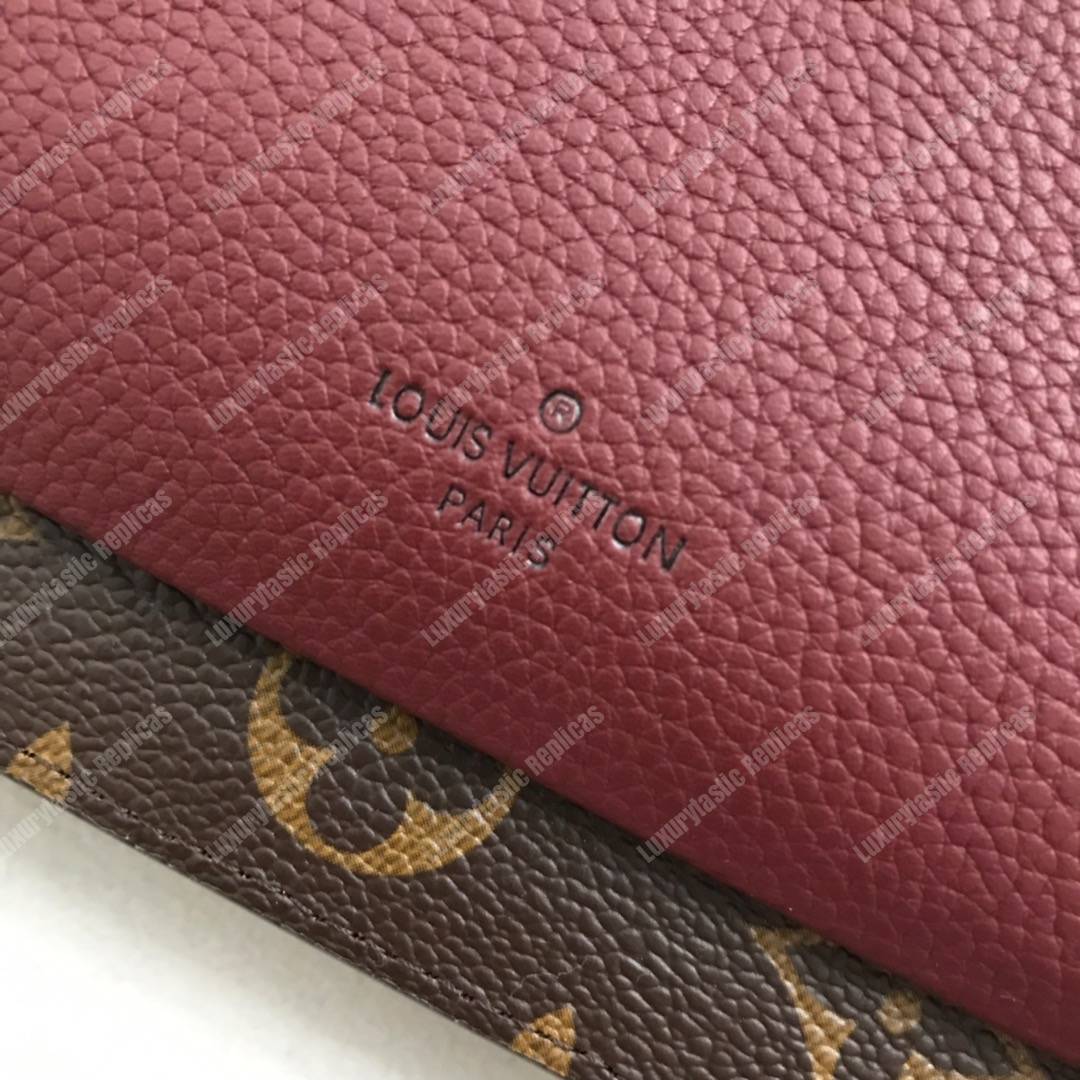 LV Vavin Chain Wallet Monogram Bordeaux Noir