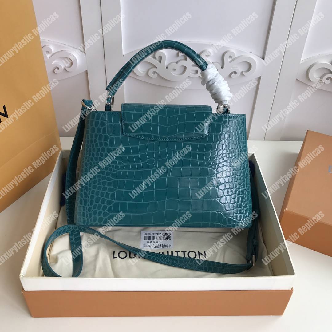 LV Capucines BB Crocodilien Mat Cactus