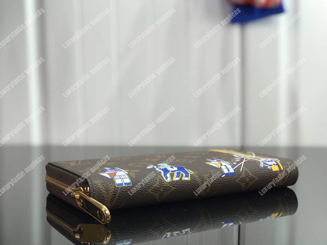 LV Knight Zippy Wallet Monogram Canvas