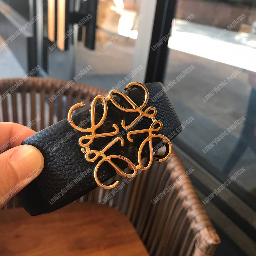 Loewe Anagram Belt 3.2Cm Black