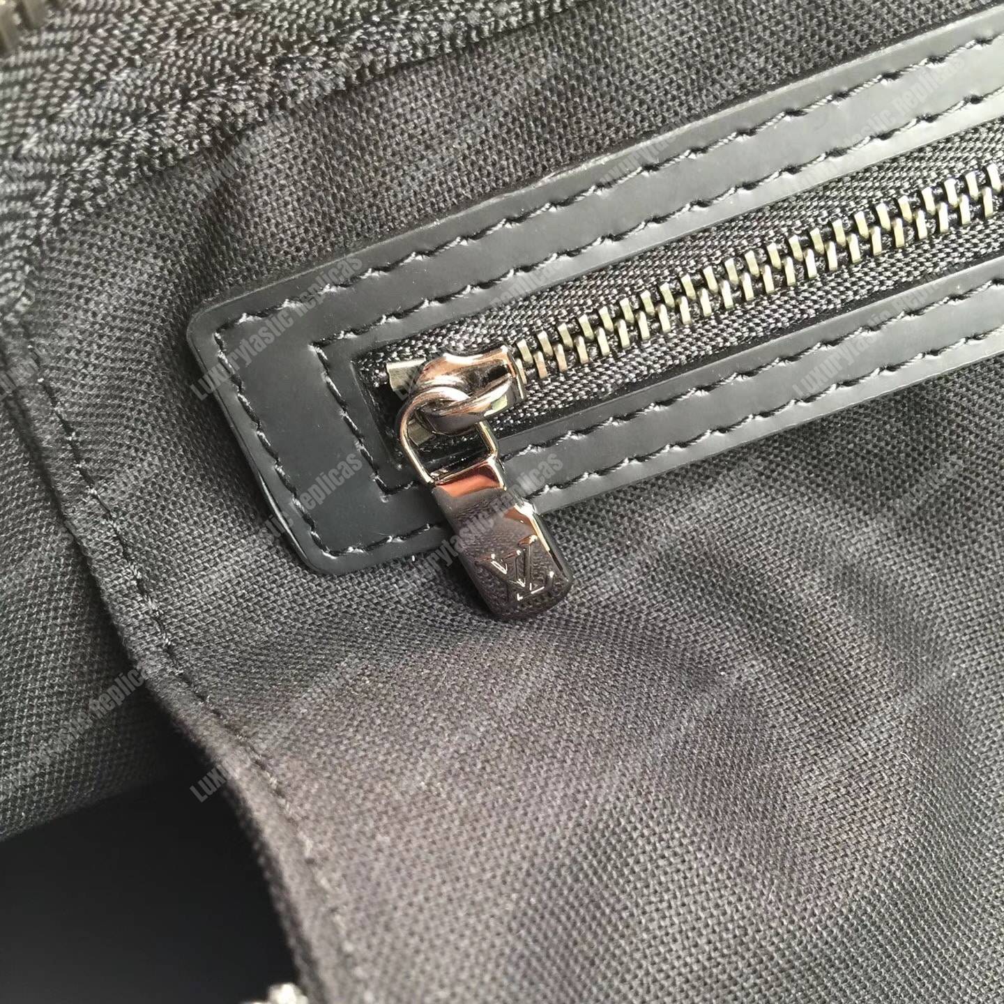 LV Keepall 55 Bandouliere Duffel Bag Monogram Eclipse Canvas