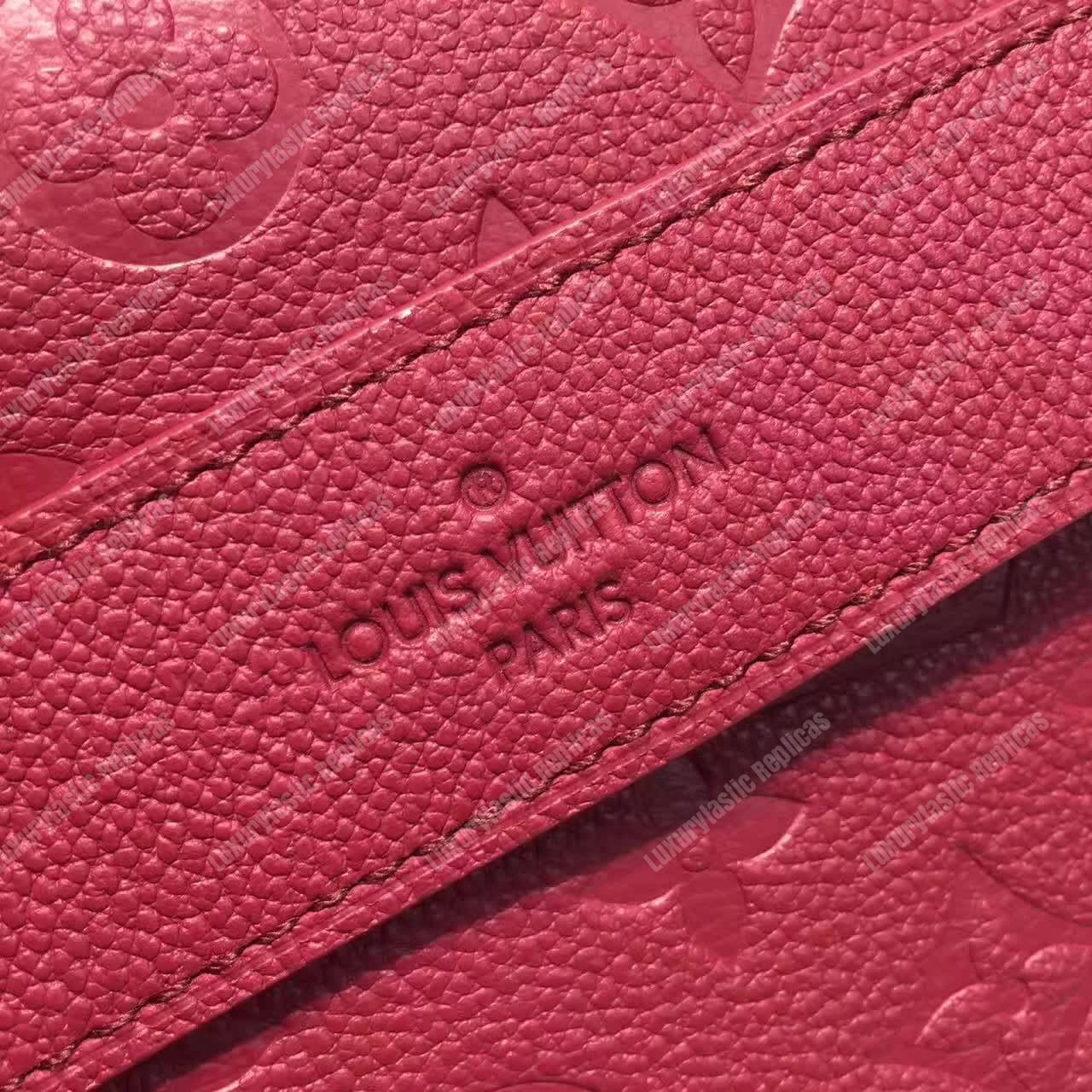 LV Vosges MM Bag Monogram Empreinte Leather Raisin