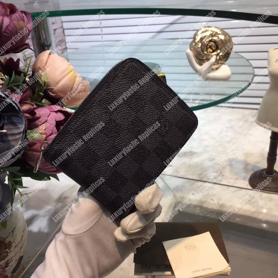 LV Zippy Compact Wallet Damier Graphite Canvas