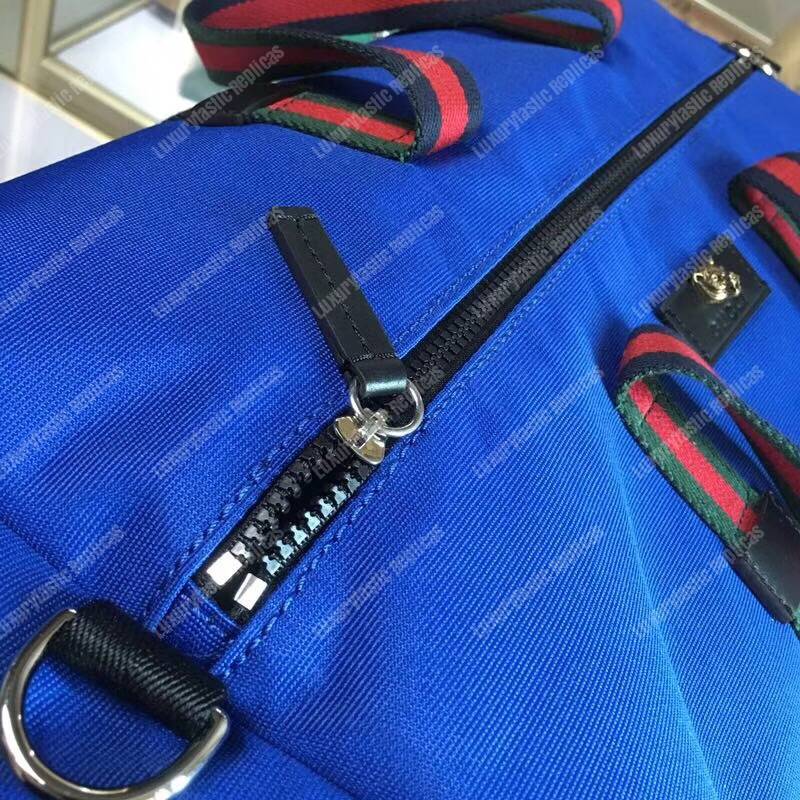 G*u*i technical canvas duffle blue