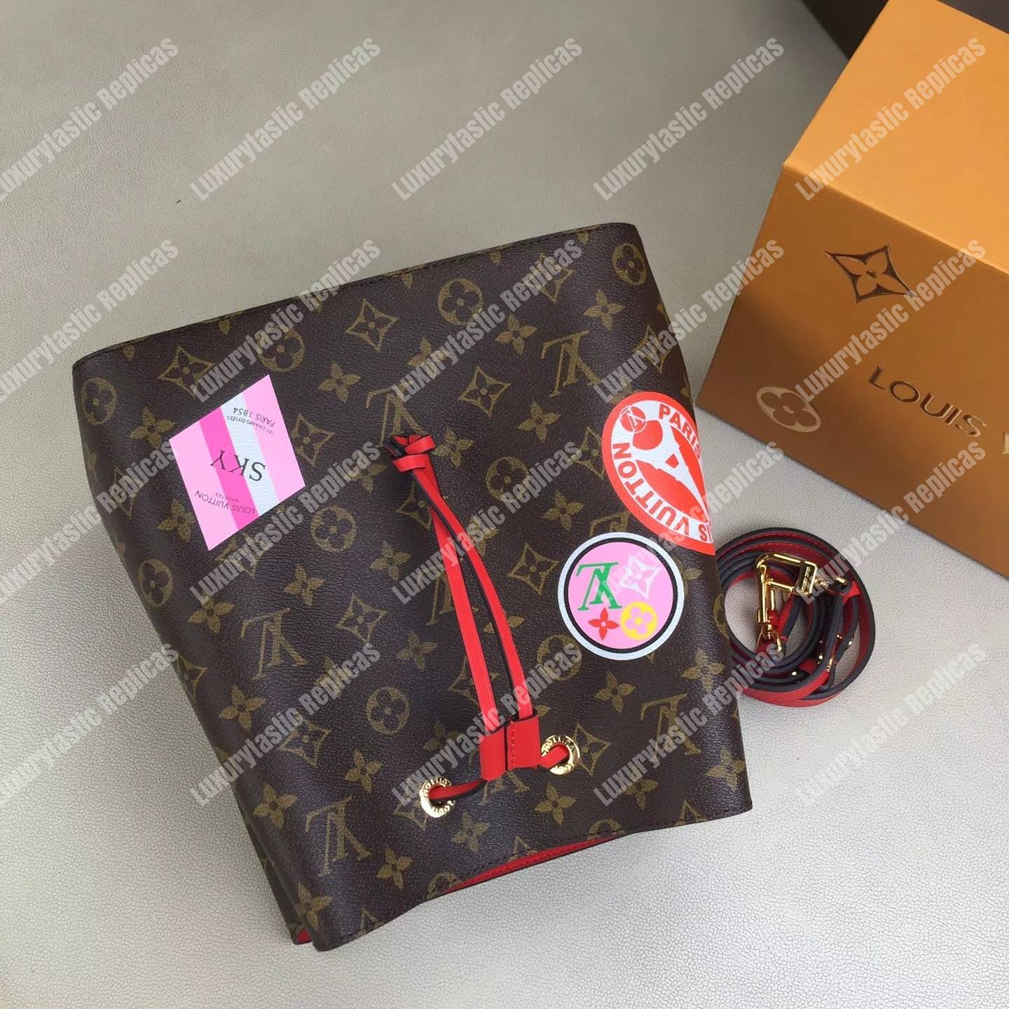 LV NéoNoé Monogram Special Edition Red