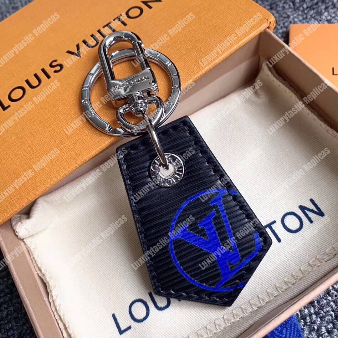 LV Enchappe Epi Bag Charm and Key Holder