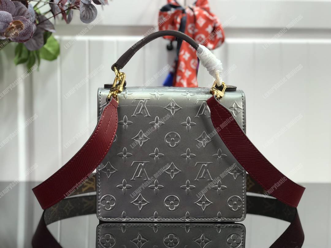 LV Spring Street Monogram Vernis Champagne Métallisé