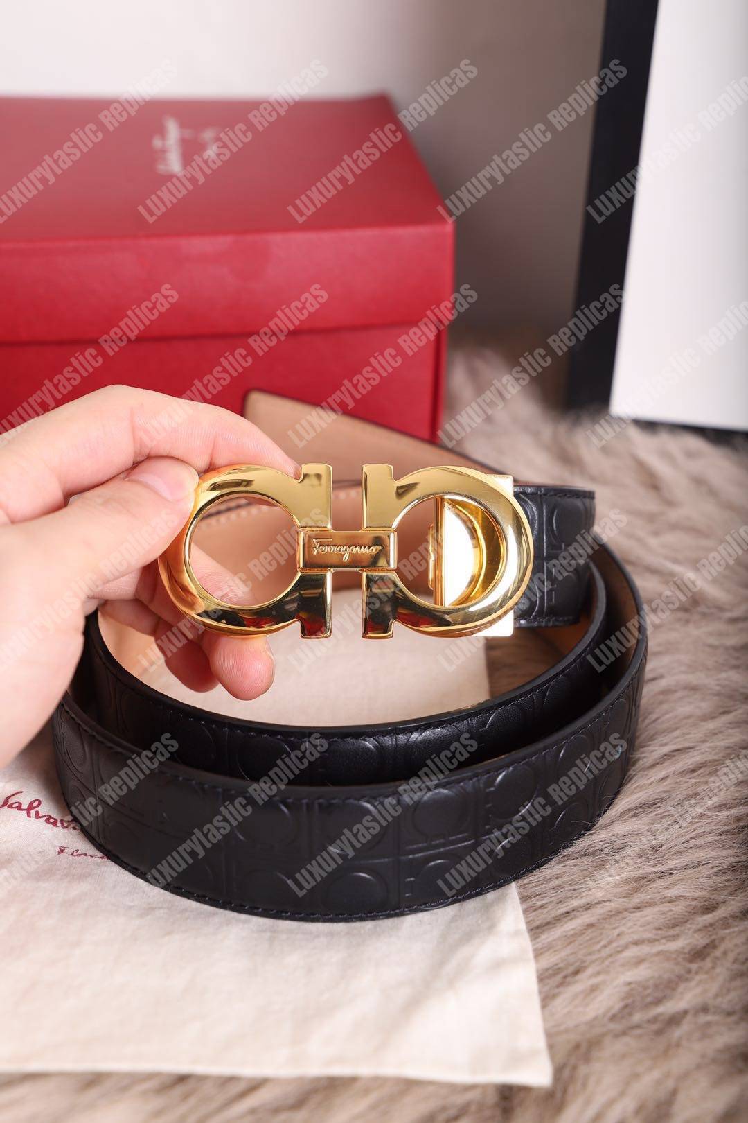 Salvatore Ferragamo Adjustable Gancini Belt
