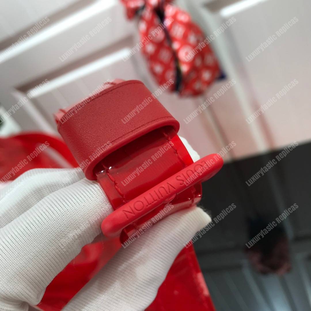 LV Keepall Bandouliere Monogram 50 Red PVC