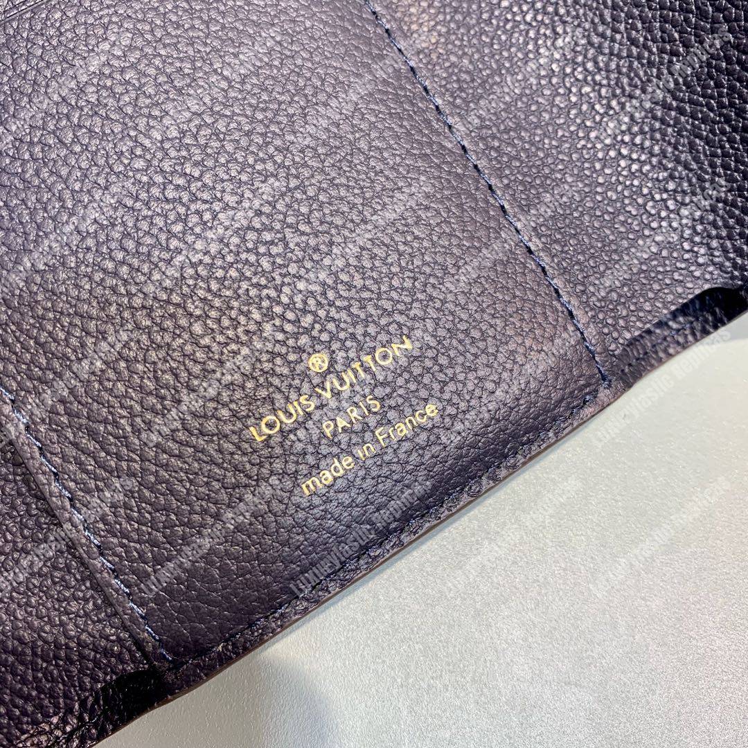 LV Pallas Compact Wallet Monogram Navy Blue