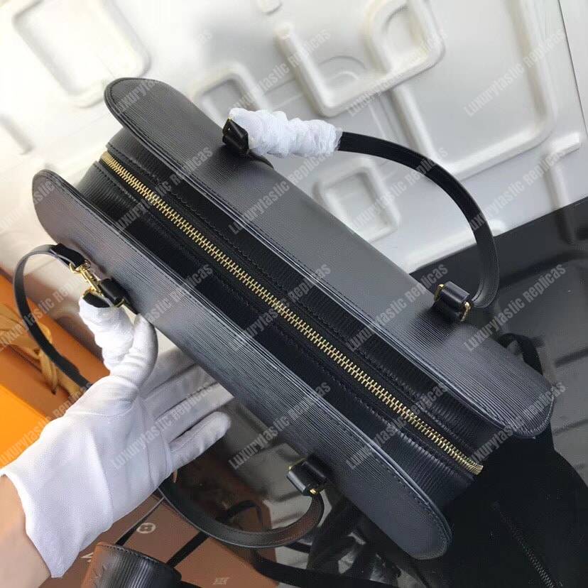 LV Soufflot Bag Black Epi Leather Noir