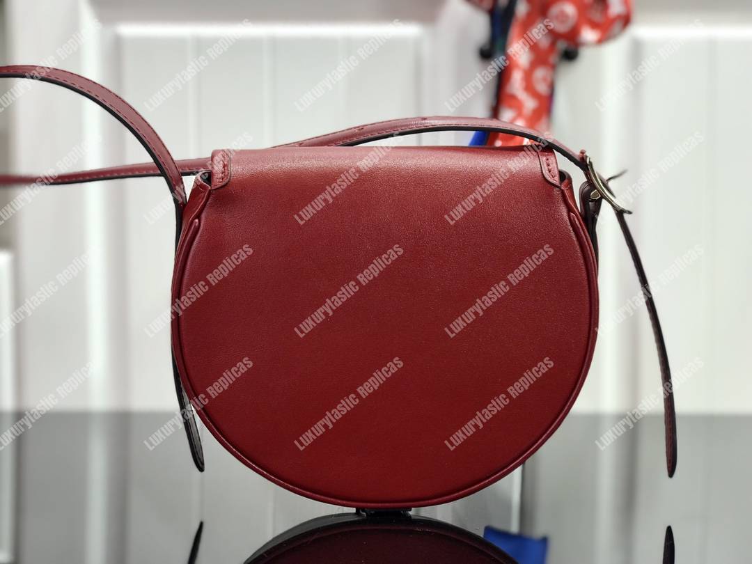 LV Tambourin Calf Leather Rouge