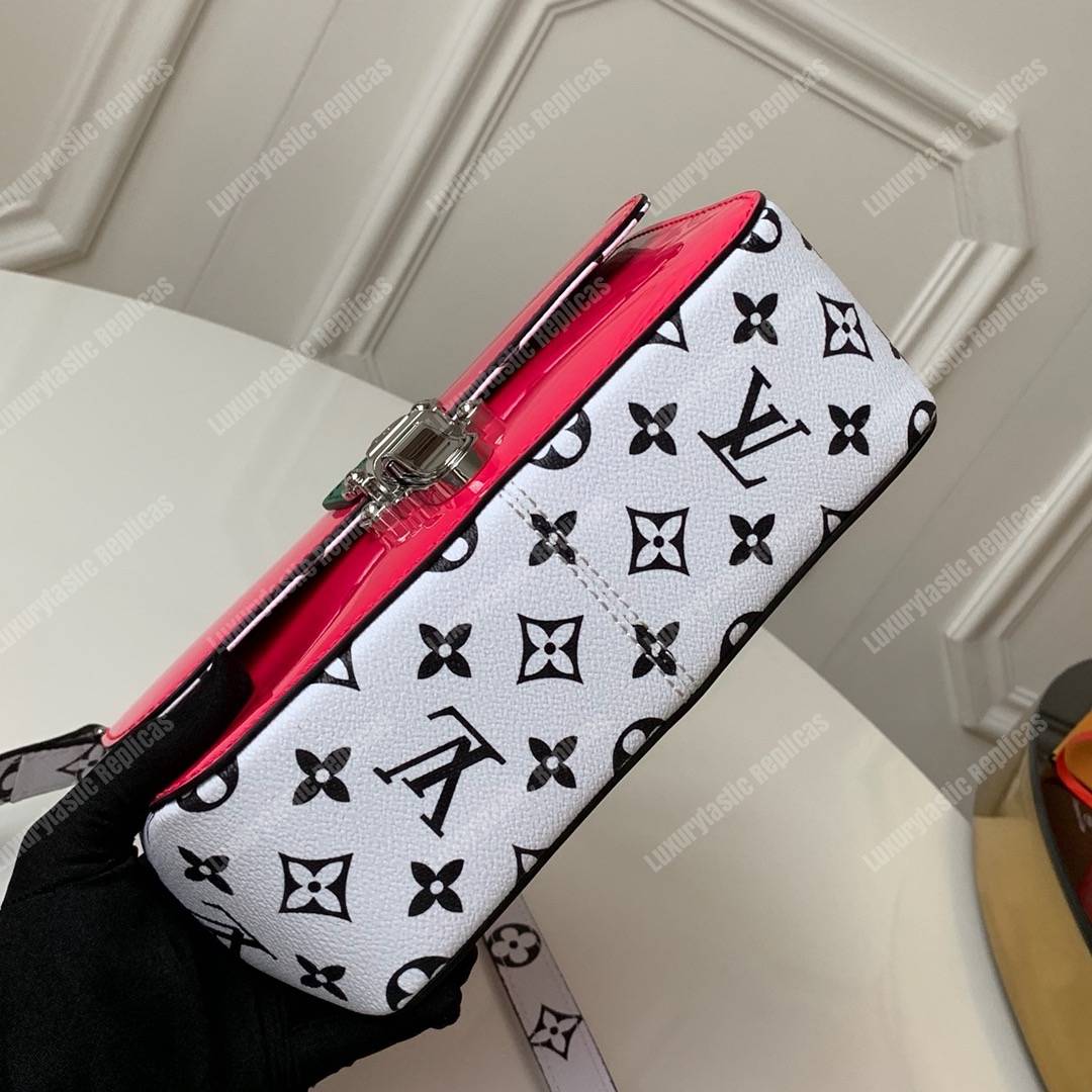 LV Cherrywood BB Smooth Patent Monogram Fuschia