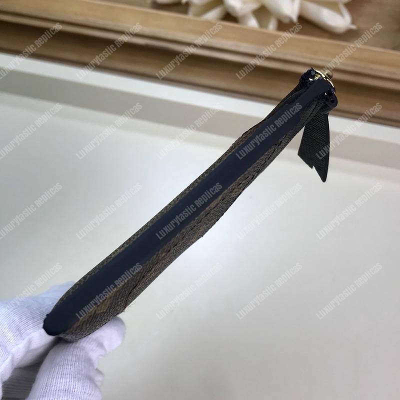 LV Zipped Card Holder Monogram Black