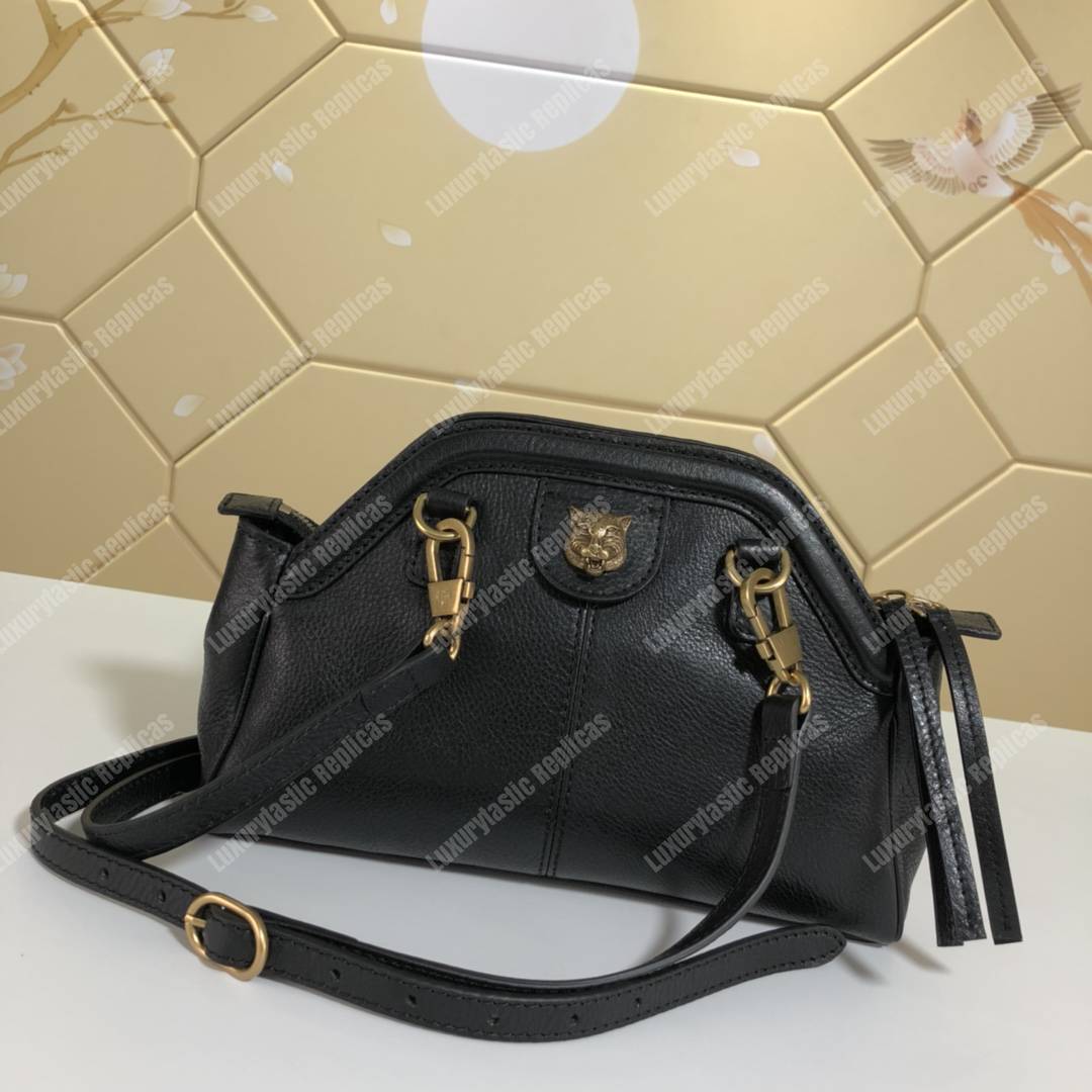 G*u*i re(belle) small shoulder bag leather black