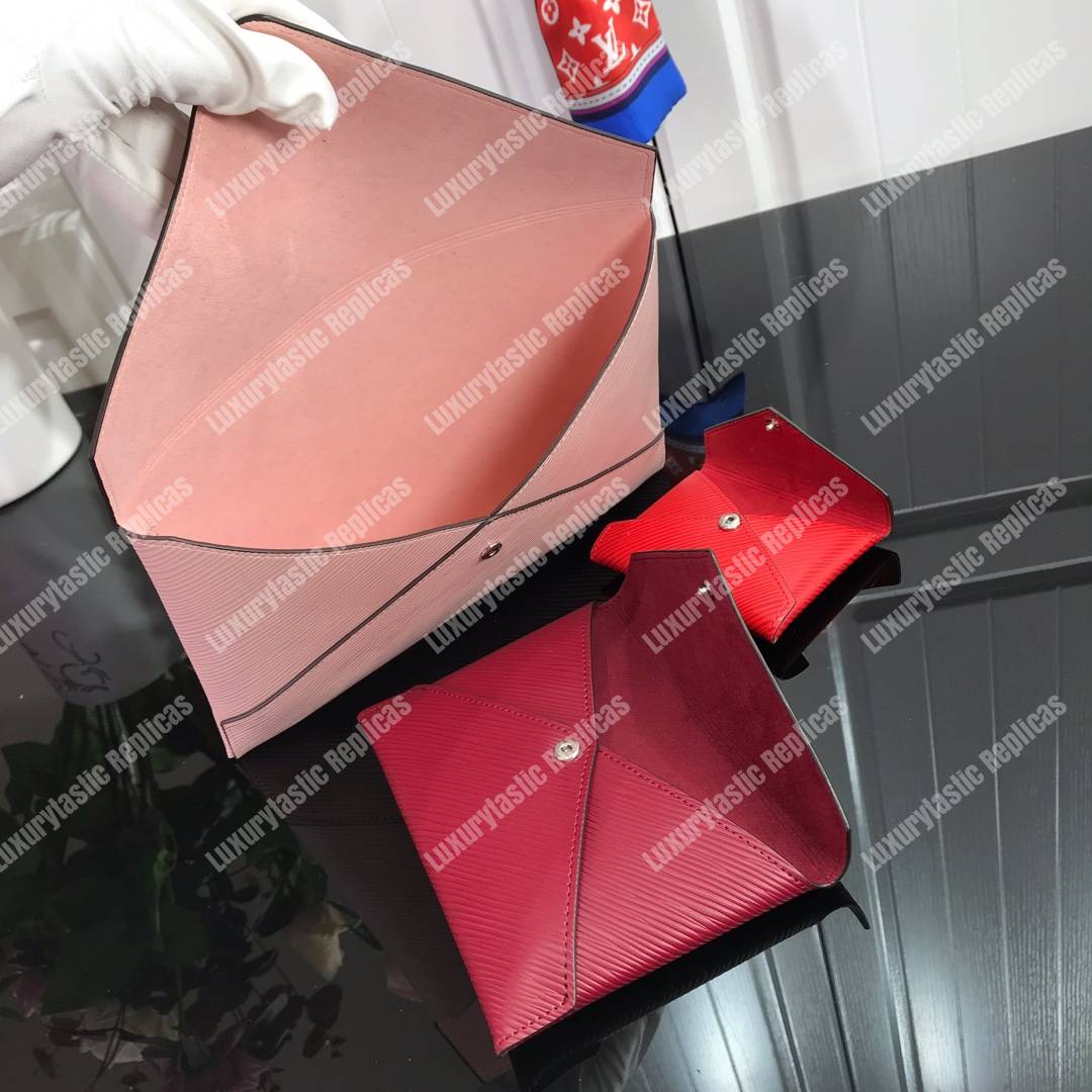 LV Pochette Kirigami Epi Leather 3-in-1 Rose Ballerine Pink/ Fuchsia / Coquelicot