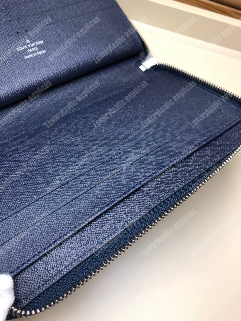 LV Zippy Organizer Epi Leather Navy