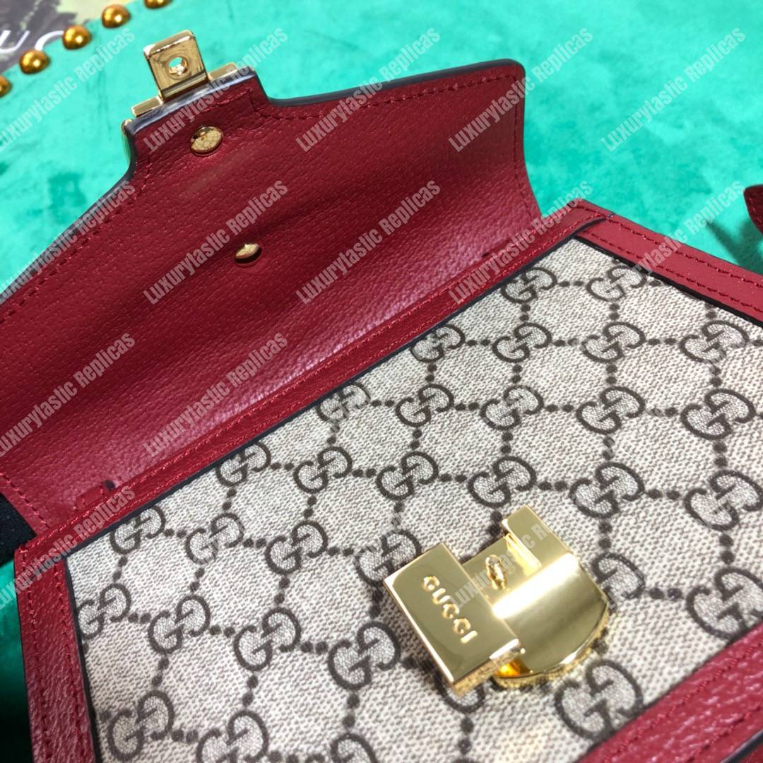 G*u*i sylvie gg sup*e canvas mini bag red