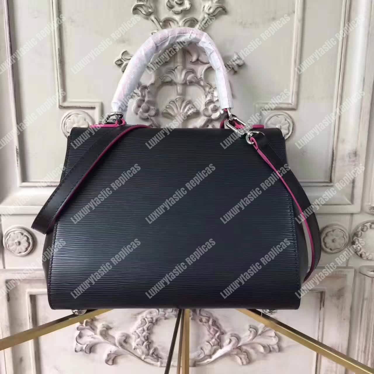 LV Cluny BB Bag Epi Leather Noir Rose