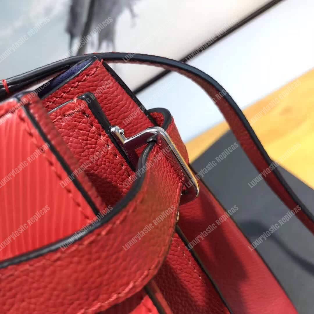 LV Twist Tote Epi Leather Coquelicot